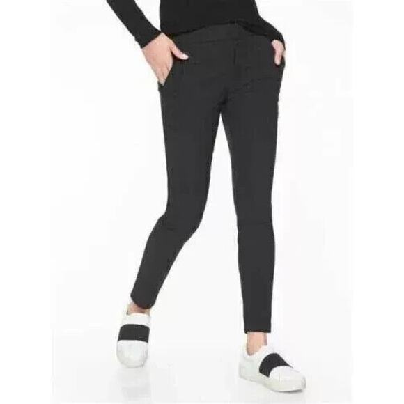 Athleta Pants - Athleta Wander Stash Skinny Pants Black Nylon Stretch Slim Fit Women's Size 4
